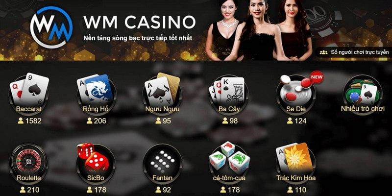 Khám phá top 3 trò chơi hấp dẫn nhất tại Casino WM