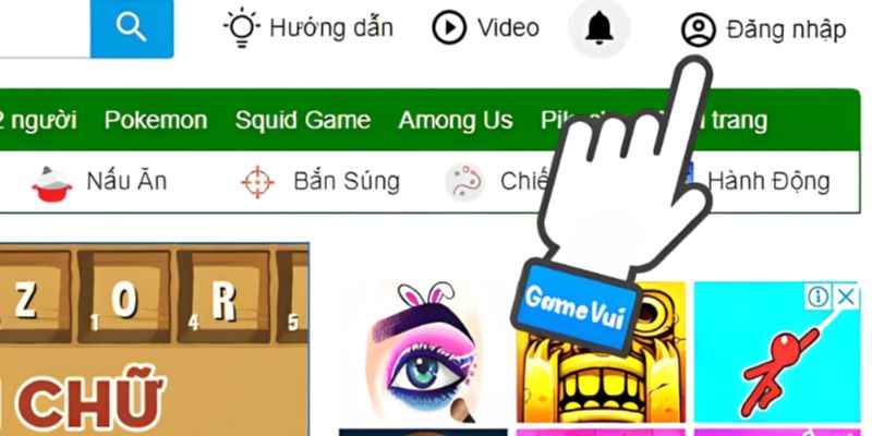 Cách truy cập và sử dụng Gamevui 